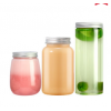 网红奶茶瓶一次性饮料瓶子塑料透明带盖食品级pet宽口果汁胖胖杯